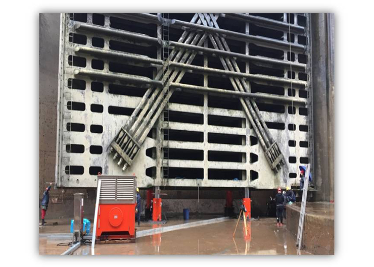 三峽南北二線提升器，提升高度175m ～185m